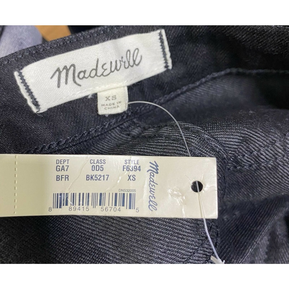 NWT MADEWELL Cali Demi-Boot Overalls Black Frost - Picture 12 of 12